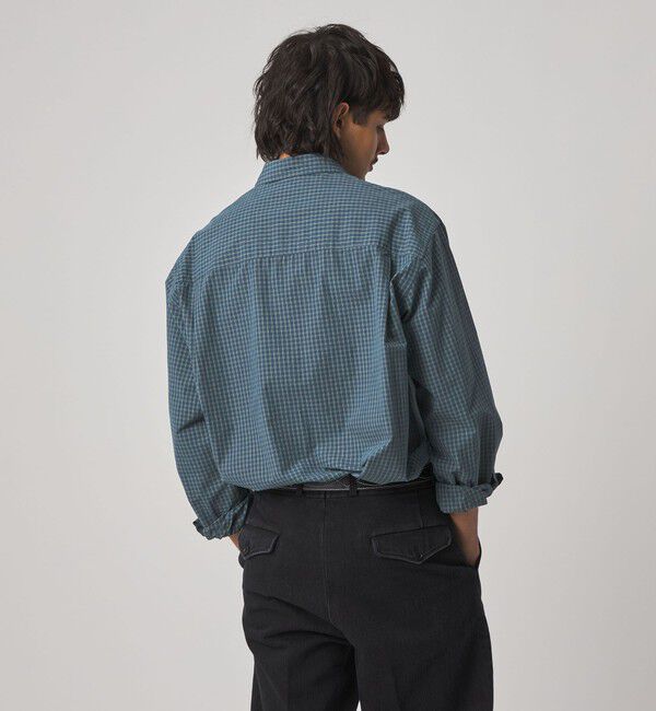 STEVEN ALAN「＜Steven Alan＞ ポプリン グラフチェック レギュラーカラー シャツ LOOSE」|シャツ・ブラウス|