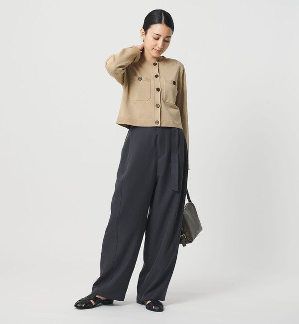 BEAUTY&YOUTH UNITED ARROWS「ポケット コンパクト カーディガン ウォッシャブル」|カーディガン|BEIGE