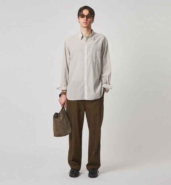 STEVEN ALAN「＜Steven Alan＞ 100 ガスボイル ストライプ レギュラーカラー シャツ LOOSE」|シャツ・ブラウス|