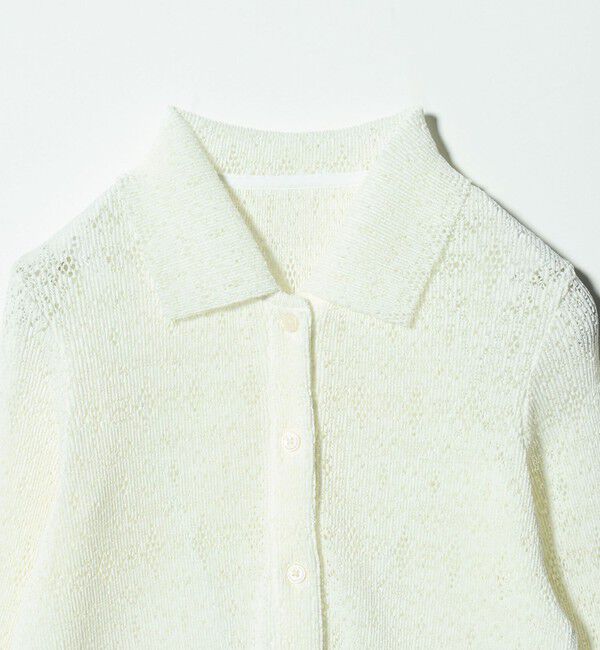 BEAUTY&YOUTH UNITED ARROWS「レースプリーツ シャツ ウォッシャブル」|カーディガン|