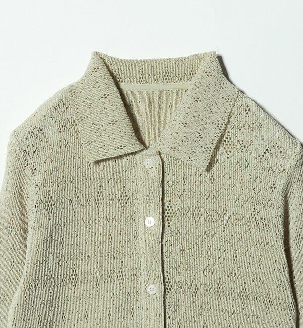 BEAUTY&YOUTH UNITED ARROWS「レースプリーツ シャツ ウォッシャブル」|カーディガン|