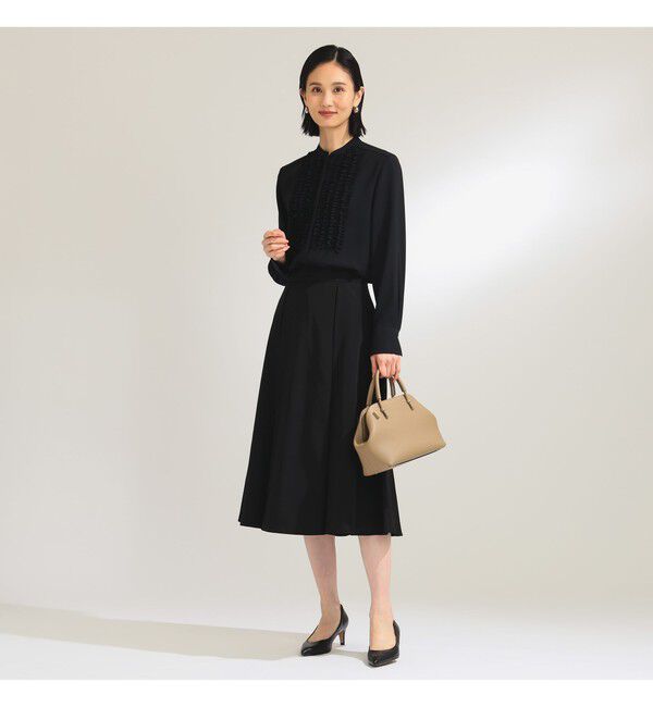 Demi-Luxe BEAMS 「ジョーゼット フリルブラウス＊」|シャツ・ブラウス|