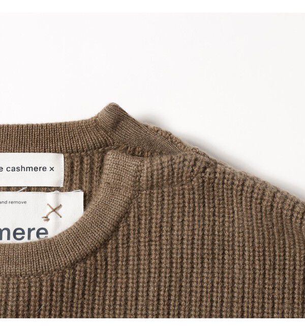 Demi-Luxe BEAMS 「extreme cashmere / YOU スリット クルーネック ニット」|ニット・セーター|