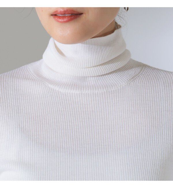 Demi-Luxe BEAMS 「リブ タートルネックニット」|ニット・セーター|