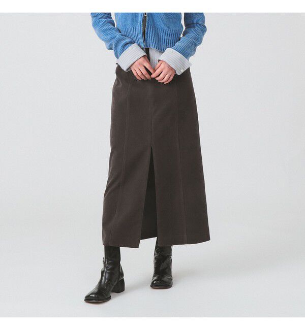 Ray BEAMS 「フロッキー ジップ スリット スカート」|スカート|