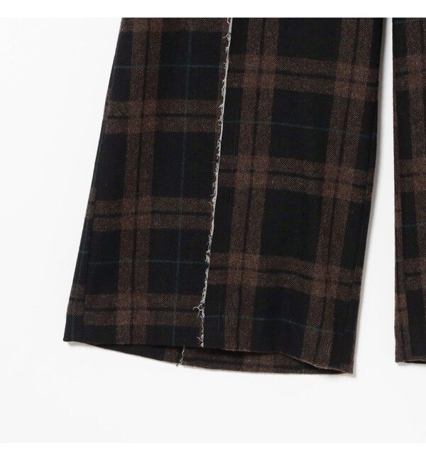 BEAMSBOY「リサイクルウール カットオフ スラックス」|スラックス|