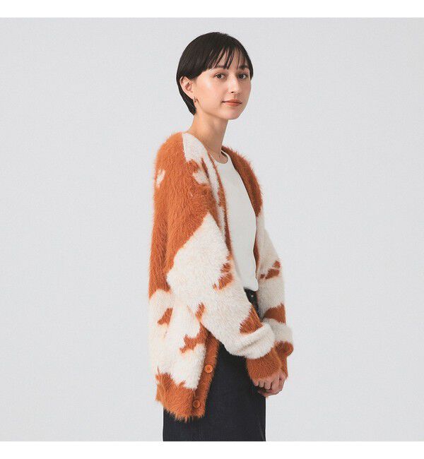 Ray BEAMS 「Lee / ANIMAL KNIT CARDIGAN」|カーディガン|