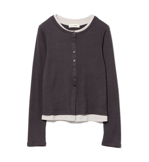 Ray BEAMS 「RIB レイヤード カーディガン」|Tシャツ・カットソー|