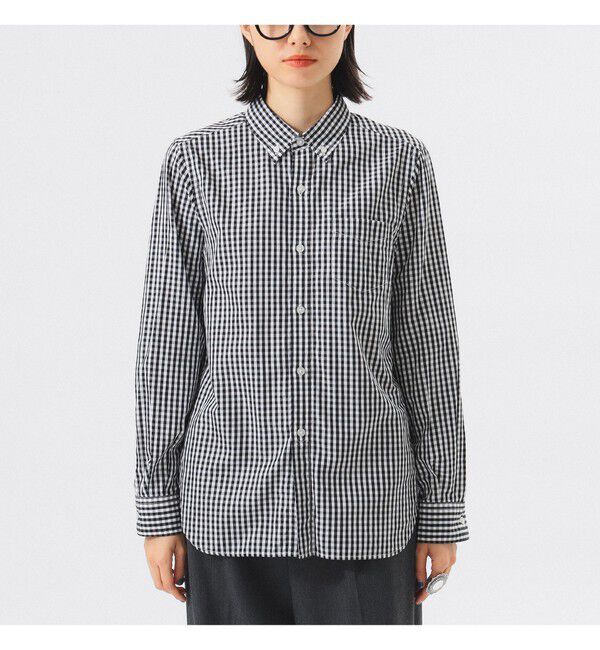 BEAMSBOY「100/2 ギンガムチェック ボタンダウン シャツ」|シャツ・ブラウス|