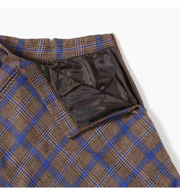 BEAMSBOY「チェック ロング Aライン スカート」|スカート|