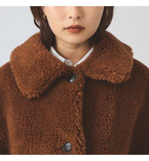 Ray BEAMS 「ボア ビッグ ポケット ハーフ コート」|ダッフルコート|