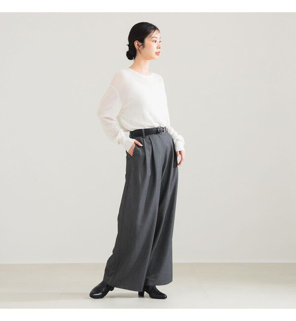 Demi-Luxe BEAMS 「コットン ナイロン デニット プルオーバー」|ニット・セーター|