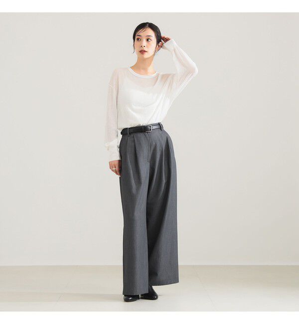 Demi-Luxe BEAMS 「コットン ナイロン デニット プルオーバー」|ニット・セーター|