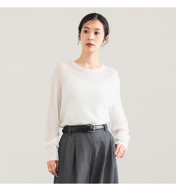 Demi-Luxe BEAMS 「コットン ナイロン デニット プルオーバー」|ニット・セーター|