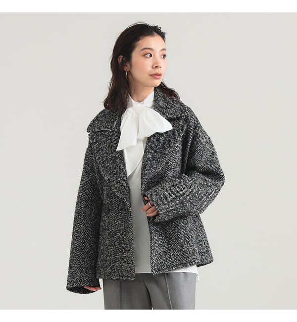 Demi-Luxe BEAMS 「ループツイード ピーコート」|ダッフルコート|