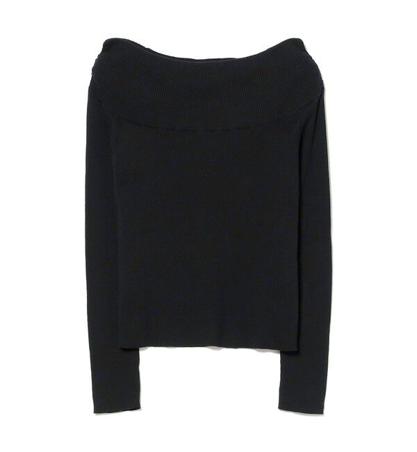 Ray BEAMS 「リブ オフショルダー ニット」|ニット・セーター|