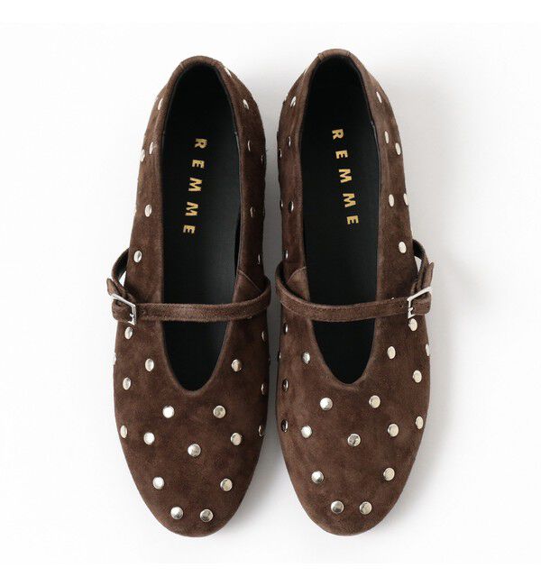 Ray BEAMS 「REMME /  スエード ワンストラップ シューズ」|パンプス|