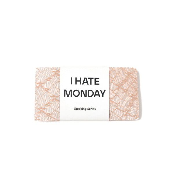 Ray BEAMS 「I Hate Monday / Flower Jacquard Lace ストッキング」|タイツ・ストッキング|BEIGE