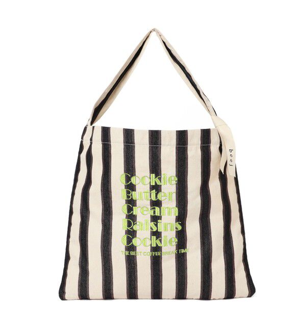 Ray BEAMS 「【別注】beej / 刺繍 ストライプ トート バッグ」|トートバッグ|