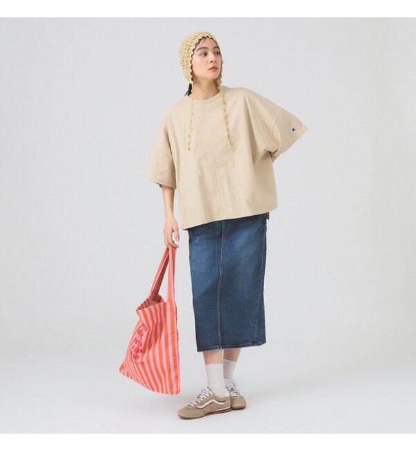 Ray BEAMS 「【別注】beej / 刺繍 ストライプ トート バッグ」|トートバッグ|