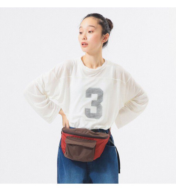 BEAMSBOY「シアー ナンバリング フットボール」|Tシャツ・カットソー|IVORY