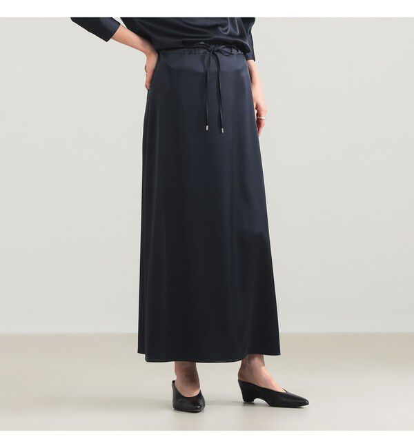 Demi-Luxe BEAMS 「トリアセ ポリエステル フラットサテン スカート」|スカート|