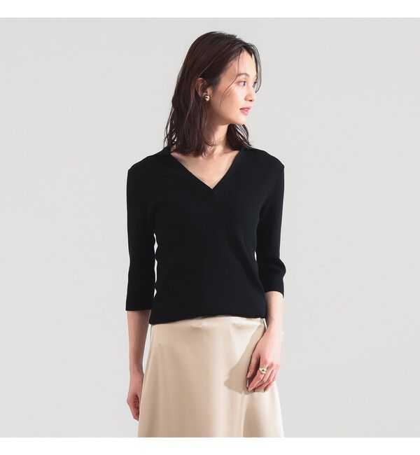 Demi-Luxe BEAMS 「16ゲージ コットン スキッパー ニット」|ニット・セーター|