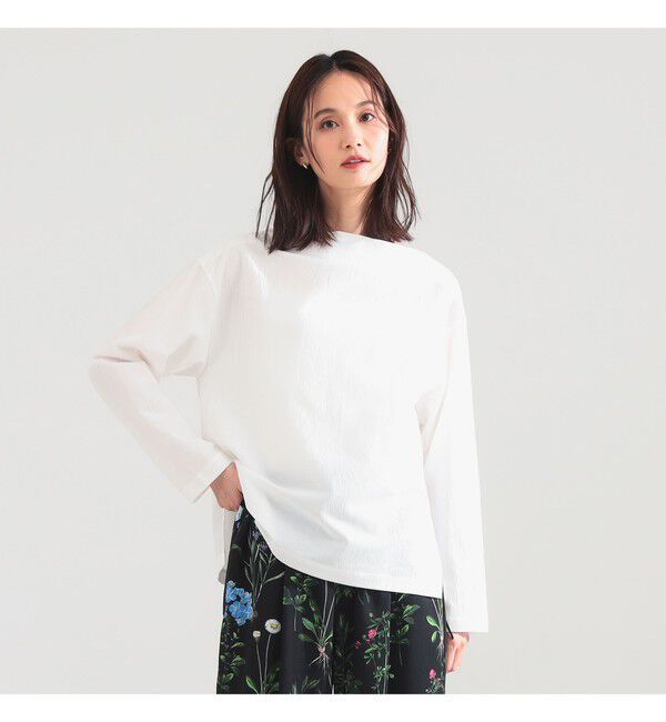 Demi-Luxe BEAMS 「ボートネック ロングスリーブ カットソー」|Tシャツ・カットソー|