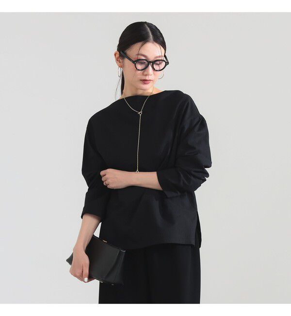 Demi-Luxe BEAMS 「ボートネック ロングスリーブ カットソー」|Tシャツ・カットソー|