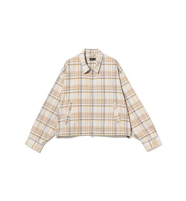BEAMS「チェック ジップ ブルゾン」|ブルゾン・スタジャン|