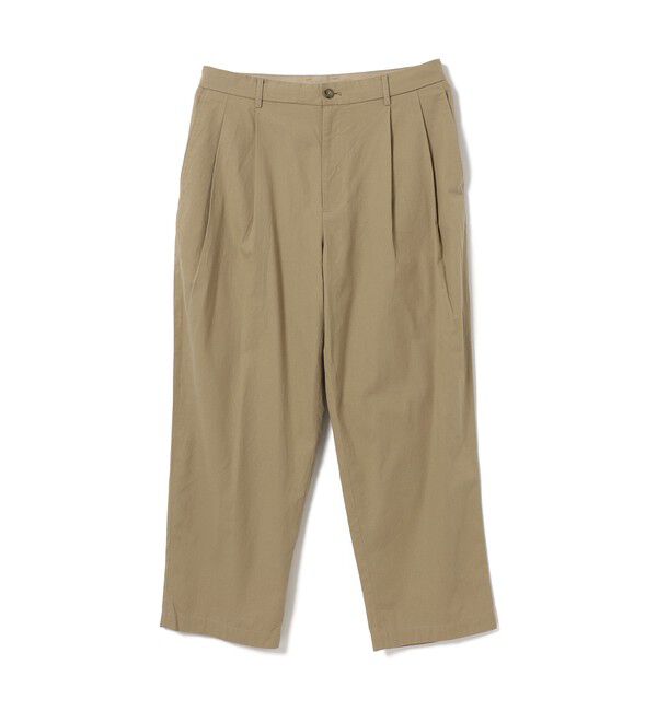 BEAMS「ダンガリー2プリーツ スラックス」|チノ|