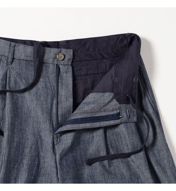 BEAMS「ダンガリー2プリーツ スラックス」|チノ|