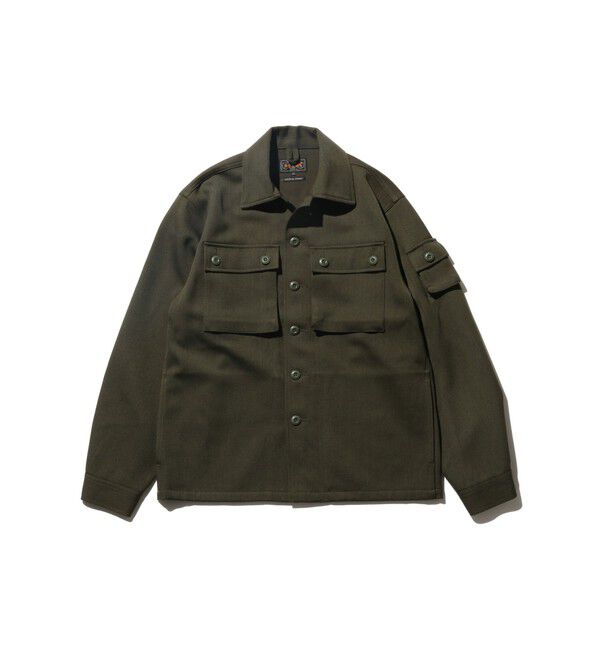 BEAMS PLUS「MIL Shirt-Jacket Wool Elastic」|ブルゾン・スタジャン|