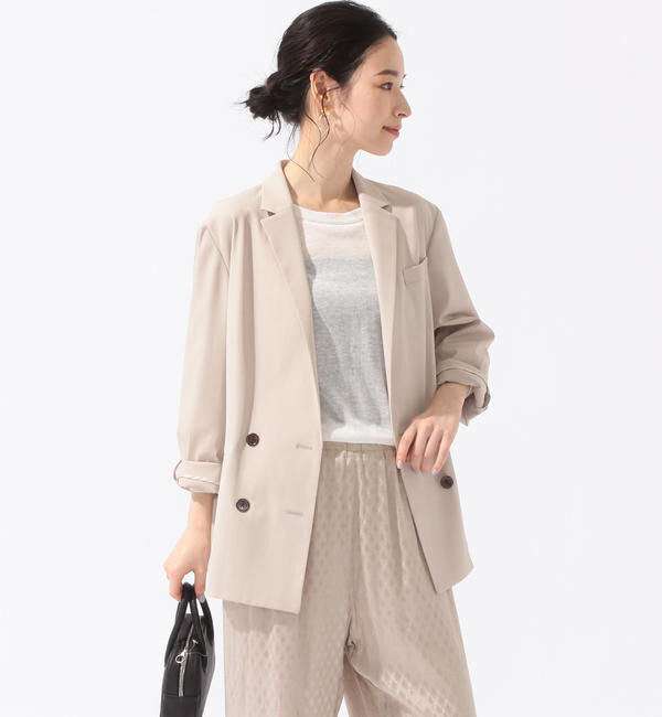 SHIPS for women「コットンツイルダブルジャケット」|テーラードジャケット|
