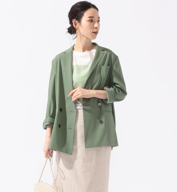 SHIPS for women「コットンツイルダブルジャケット」|テーラードジャケット|