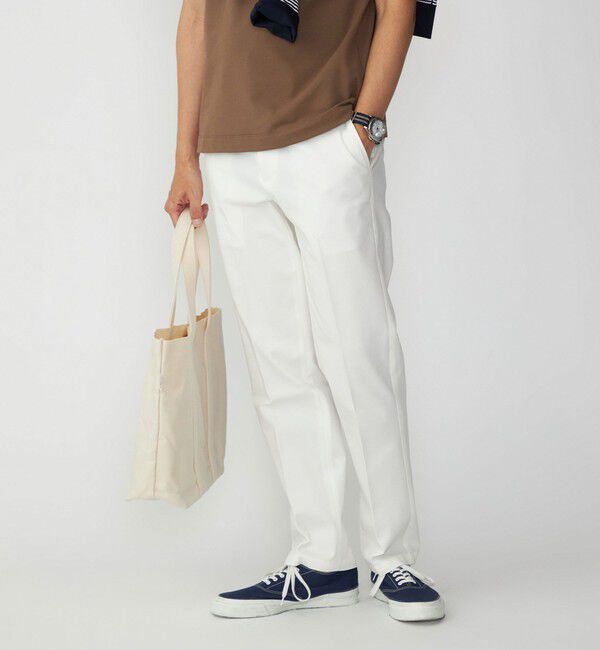 SHIPS「SHIPS: ノープリーツ 4WAY ストレッチ パンツ」|スラックス|