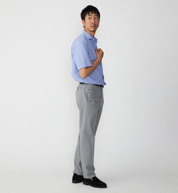 SHIPS「SHIPS: ノープリーツ 4WAY ストレッチ パンツ」|スラックス|