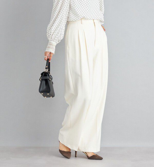 SHIPS for women「〈手洗い可能〉2タックワイドパンツ◇」|その他|