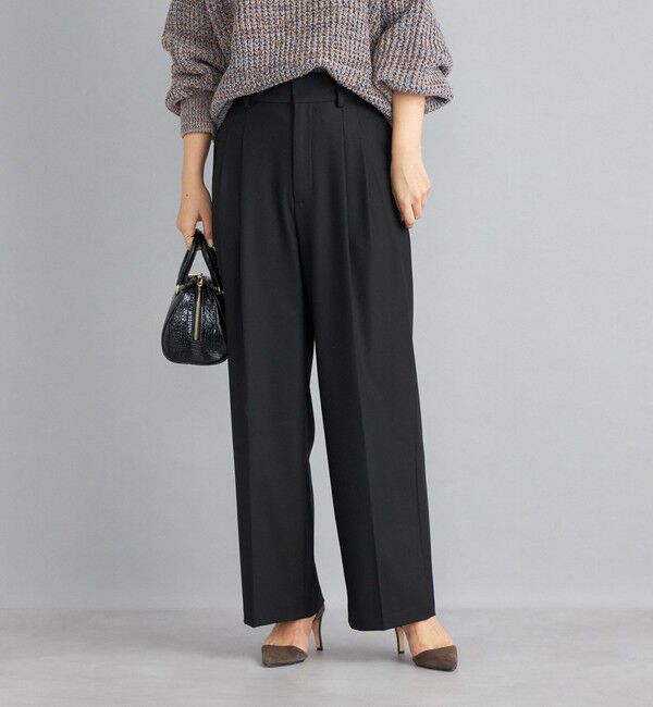 SHIPS for women「〈手洗い可能〉2タックワイドパンツ◇」|その他|