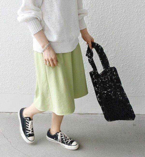 SHIPS any「SHIPS any:〈洗濯機可能〉フレア ミディ スプリング スカート」|スカート|