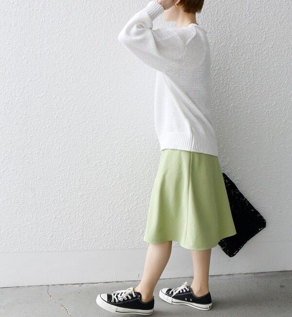 SHIPS any「SHIPS any:〈洗濯機可能〉フレア ミディ スプリング スカート」|スカート|