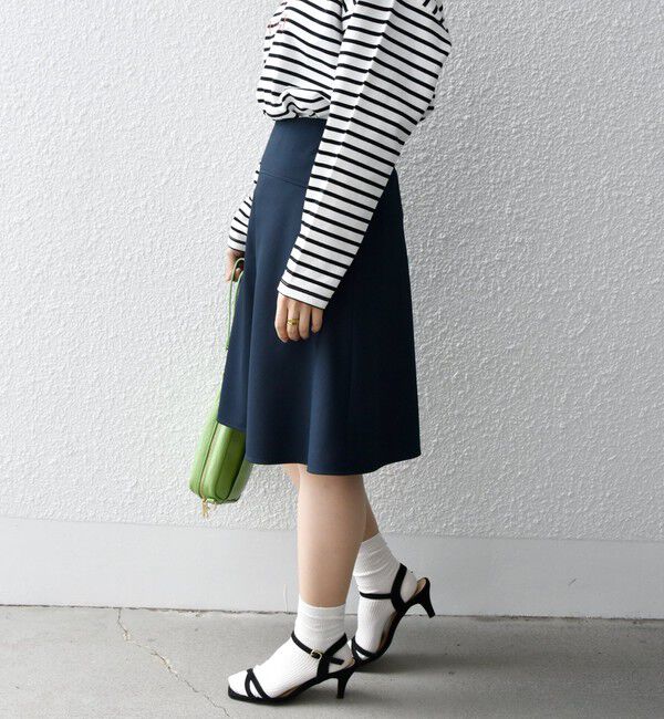 SHIPS any「SHIPS any:〈洗濯機可能〉フレア ミディ スプリング スカート」|スカート|