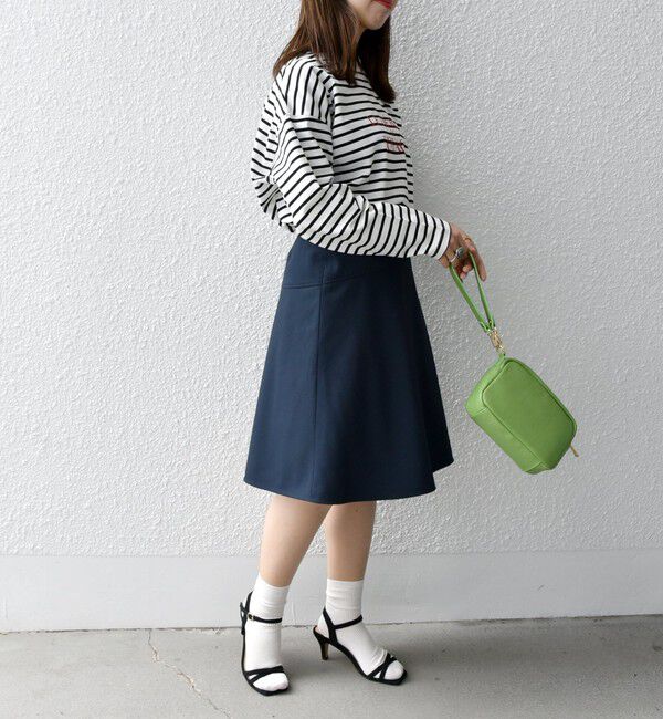 SHIPS any「SHIPS any:〈洗濯機可能〉フレア ミディ スプリング スカート」|スカート|