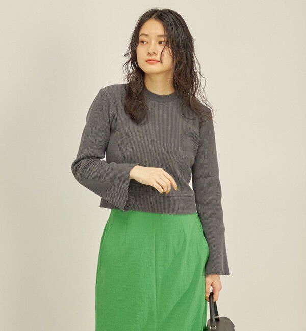 SHIPS for women「製品染め ワッフル プルオーバー」|Tシャツ・カットソー|