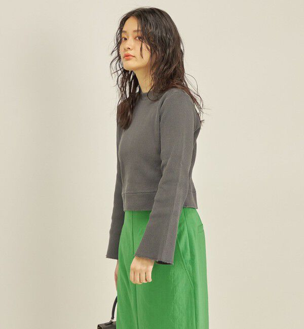 SHIPS for women「製品染め ワッフル プルオーバー」|Tシャツ・カットソー|