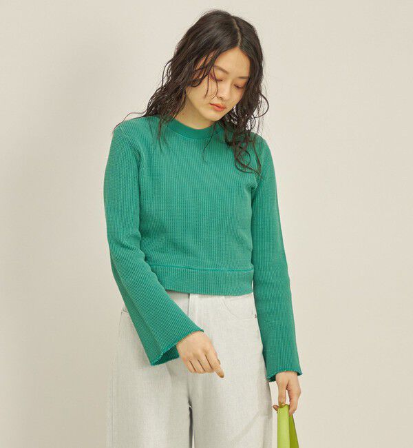 SHIPS for women「製品染め ワッフル プルオーバー」|Tシャツ・カットソー|