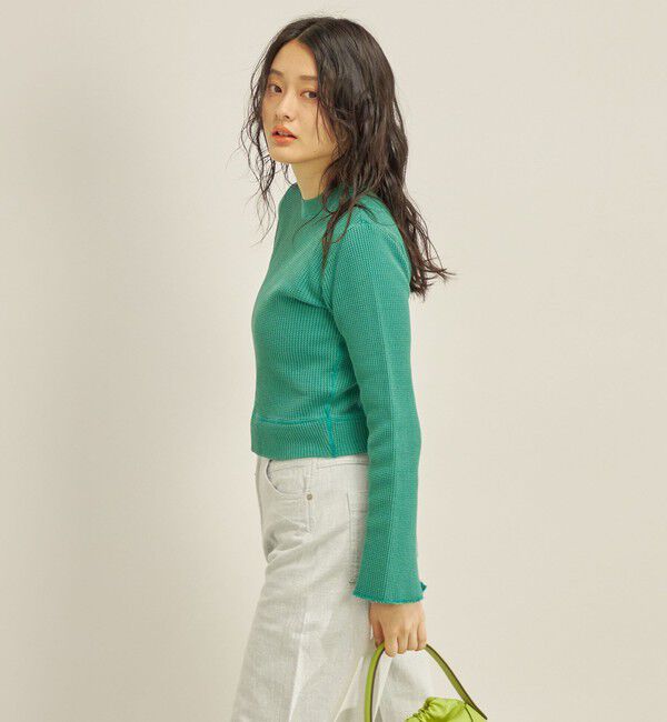 SHIPS for women「製品染め ワッフル プルオーバー」|Tシャツ・カットソー|