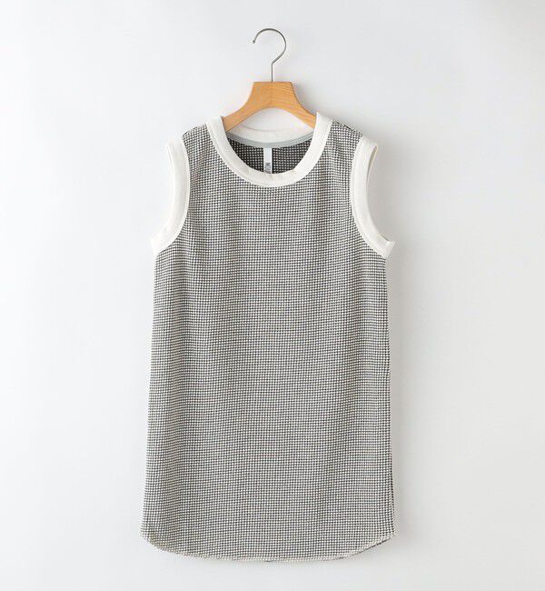 SHIPS KIDS「MOUN TEN.:160cm / バイカラー ワッフル タンクトップ」|タンクトップ|