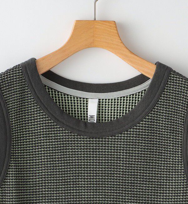 SHIPS KIDS「MOUN TEN.:160cm / バイカラー ワッフル タンクトップ」|タンクトップ|