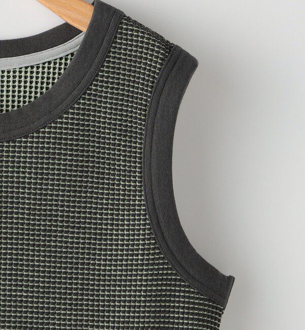 SHIPS KIDS「MOUN TEN.:160cm / バイカラー ワッフル タンクトップ」|タンクトップ|